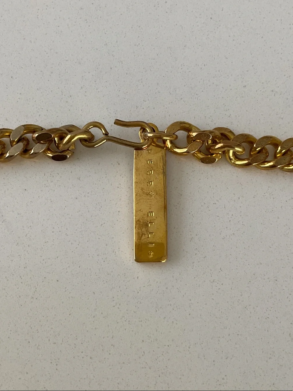 PERRY ELLIS Gold-Tone Chain Belt